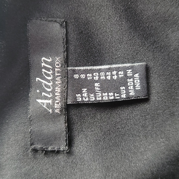 AIDAN BY AIDAN MATTOX SPAGHETTI STRAP EMBROIDERED BODICE ZIPPER BACK/SIZE 8 - Picture 9 of 13